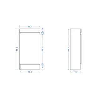 Buy Vanity - Misty Series 400F Grain Wood Online - Vanities - Freestanding - Square Basin - 2 - NZ Depot Delivery