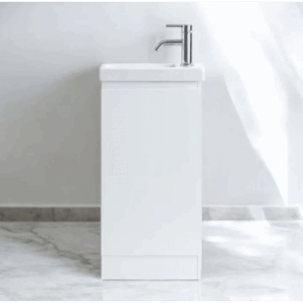 Vanity - Misty Series 400F White, Freestanding - Square Basin - NZ DEPOT