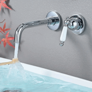 Bath Spout - Retro Style Vintage Wall Mount Single Handle Chrome Bathroom Sink Faucet, Bath Mixer - NZ DEPOT