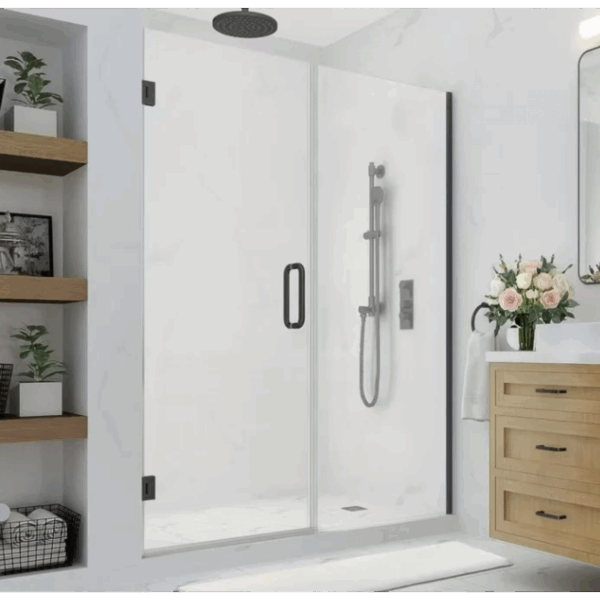 Shower Glass - Stream Series Invisible aesthetic configurability 1200mm, Frameless Shower - NZ DEPOT