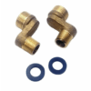 2 Pcs Solid Brass Bathtub Shower Faucet Adjustable Swing Arm, Plumbing Accessories - NZ DEPOT