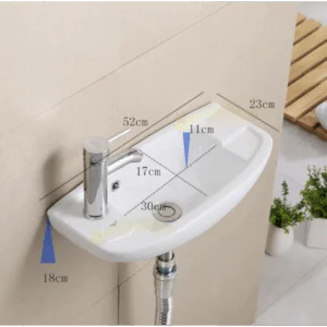 Buy Ceramic Hand Basin 220x460mm - SC0001 Online - Vanities - Hand Basin - 2 - NZ Depot Delivery