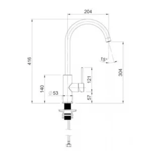 Buy Kitchen Sink Mixer - METHVEN Minimalist MK2 Sink Mixer Goose Neck Brushed Nickel Online - Methven Shower Slide & Mixer Range - - 2 - NZ Depot Delivery
