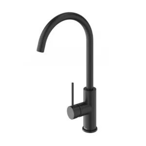 Buy Kitchen Sink Mixer - METHVEN Minimalist MK2 Sink Mixer Goose Neck Black Online - Methven Shower Slide & Mixer Range - - 1 - NZ Depot Delivery