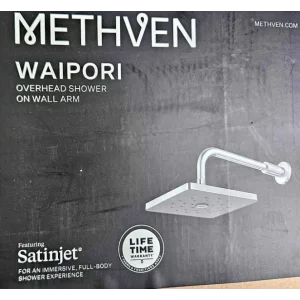 Buy Shower Rose - Methven Waipori MK2 Satinjet Overhead With Arm 400x309mm - WPOSCP33 Online - Methven Shower Slide & Mixer Range - - 2 - NZ Depot Delivery