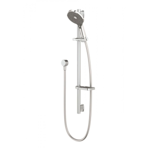 Shower Slide Round - Methven NUI RAIL SHOWER STAINLESS STEEL & GRAPHITE, Shower Slide & Rose - NZ DEPOT