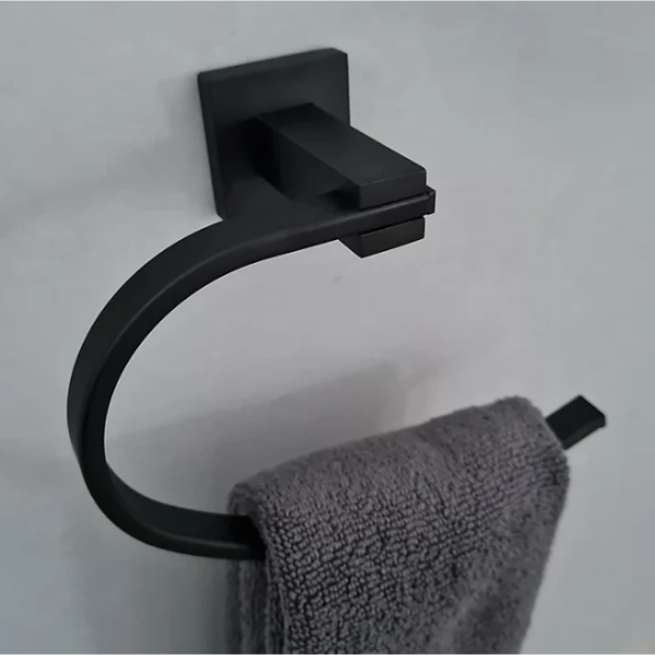 Towel Holder - Oval Wall Hung Series 6060BK, Bathroom accessories - NZ DEPOT