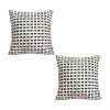 SOGA 2X 50cm Black & White Pattern Throw Pillow Thick Comfort Pro Polyester Fiber Cotton for Home Decor, Furniture>Living Room Furniture>Occasional Chairs, , , , ,  - NZ DEPOT 1