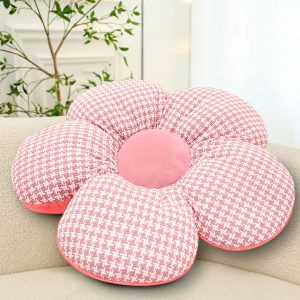 SOGA 2X Pink Flower Cushion Shaped for Floor and Sitting Throw Pillow, Furniture, Living Room Furniture, Occasional Chairs, , ,  - NZ DEPOT 2