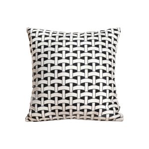 SOGA 50cm Black & White Pattern Throw Pillow Thick Comfort Pro Polyester Fiber Cotton for Home Decor, Furniture, Living Room Furniture, Occasional Chairs, , ,  - NZ DEPOT 1