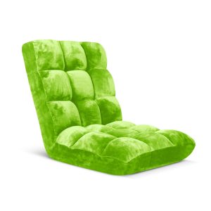 SOGA Floor Recliner Folding Lounge Sofa Futon Couch Folding Chair Cushion Green, Furniture, Living Room Furniture, Occasional Chairs, , ,  - NZ DEPOT 1