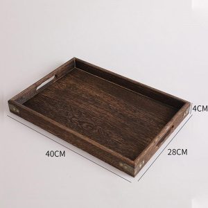 SOGA Large Walnut Rectangle Wooden Tray Breakfast Dinner Serving Board Tea Set Holder Kitchen Home Decor, Kitchenware, Table Top, Servingware, Servingware Platter, ,  - NZ DEPOT 2