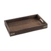 SOGA Small Walnut Brown Rectangle Wooden Tray Breakfast Dinner Serving Board Tea Set Holder Kitchen Home Decor, Kitchenware > Table Top > Servingware > Servingware Platter, , , , ,  - NZ DEPOT 1