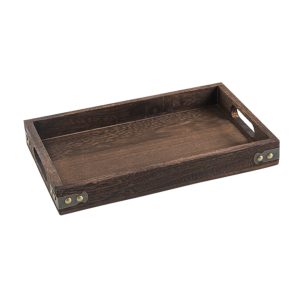 SOGA Small Walnut Brown Rectangle Wooden Tray Breakfast Dinner Serving Board Tea Set Holder Kitchen Home Decor, Kitchenware, Table Top, Servingware, Servingware Platter, ,  - NZ DEPOT 1