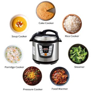 SOGA Stainless Steel Electric Pressure Cooker 8L Nonstick 1600W, electronics & appliances > appliances > small kitchen appliances > benchtop cooking > slow cookers & pressure cookers, , , , ,  - NZ DEPOT 2