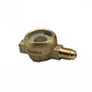 Buy FREDDOX Sight Glass Hsg38Mf 3/8" Female To Male Flare FDHSG38MF Front View