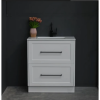 Vanity - Jess Series Freestanding - 100% Water Proof 1000mm In White, Freestanding - Square Basin - NZ DEPOT