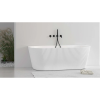 Freestanding Bath Tub Acrylic Back To Wall Curved 1700mm, FreeStanding Bath Tub - NZ DEPOT