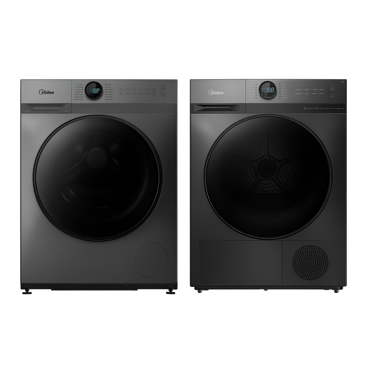 Midea Laundry Combo - 9KG Steam Wash Front Load Washing Machine + 9kg Heat Pump Dryer - Combos - MF200W90WB/T+MD200H90WB/T-AU 1 Midea Laundry Combo - 9KG Steam Wash Front Load Washing Machine + 9kg Heat Pump Dryer - Combos - MF200W90WB/T+MD200H90WB/T-AU-1 - NZ DEPOT