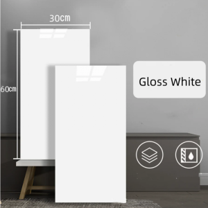 PVC gloss white wall tiles sticker -30x60 cm 10 Pcs, Waterproof decorative sheet - NZ DEPOT