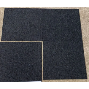 Polyvinyl Chloride Pvc Backing Pp Carpet Tile 50x50cm Black, SPC Vinyl Flooring - NZ DEPOT