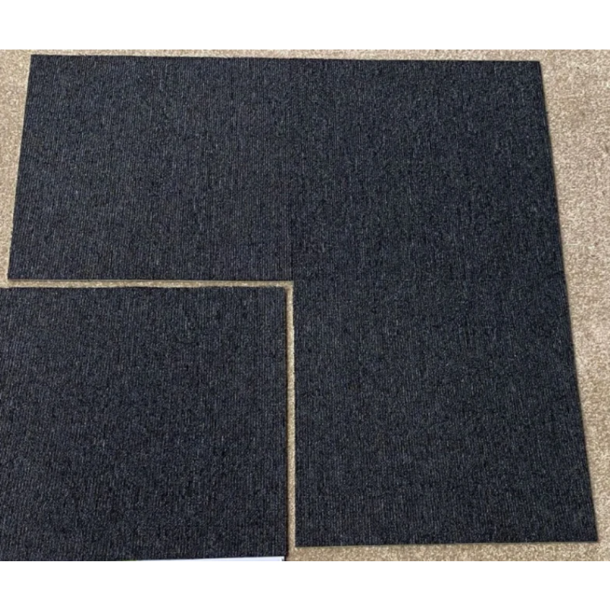 Polyvinyl Chloride Pvc Backing Pp Carpet Tile 50x50cm Black - SPC Vinyl Flooring - HE1003 1 Polyvinyl Chloride Pvc Backing Pp Carpet Tile 50x50cm Black, SPC Vinyl Flooring - NZ DEPOT