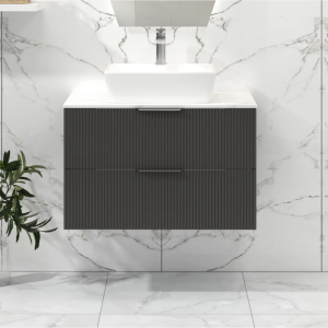 Vanity  - Bella Series Wall Hung 900mm with Counter Top - Grey, Wall Hung - NZ DEPOT