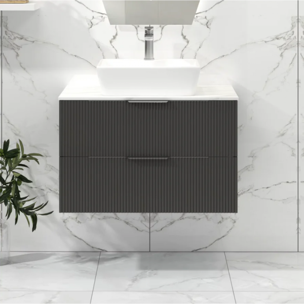 Vanity  - Bella Series Wall Hung 900mm with Counter Top - Grey, Wall Hung - NZ DEPOT