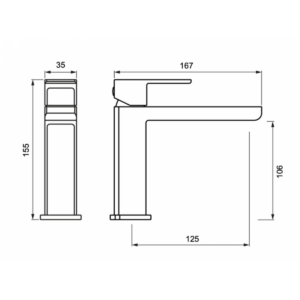 Buy Basin Mixer -  Elements White Marble Online - Aquatica Tapware -  - 2 - NZ Depot Delivery