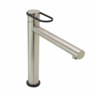 Buy Basin Mixer -  Link Vessel Mixer All Pressure Brush Nickel Online - Aquatica Tapware -  - 1 - NZ Depot Delivery