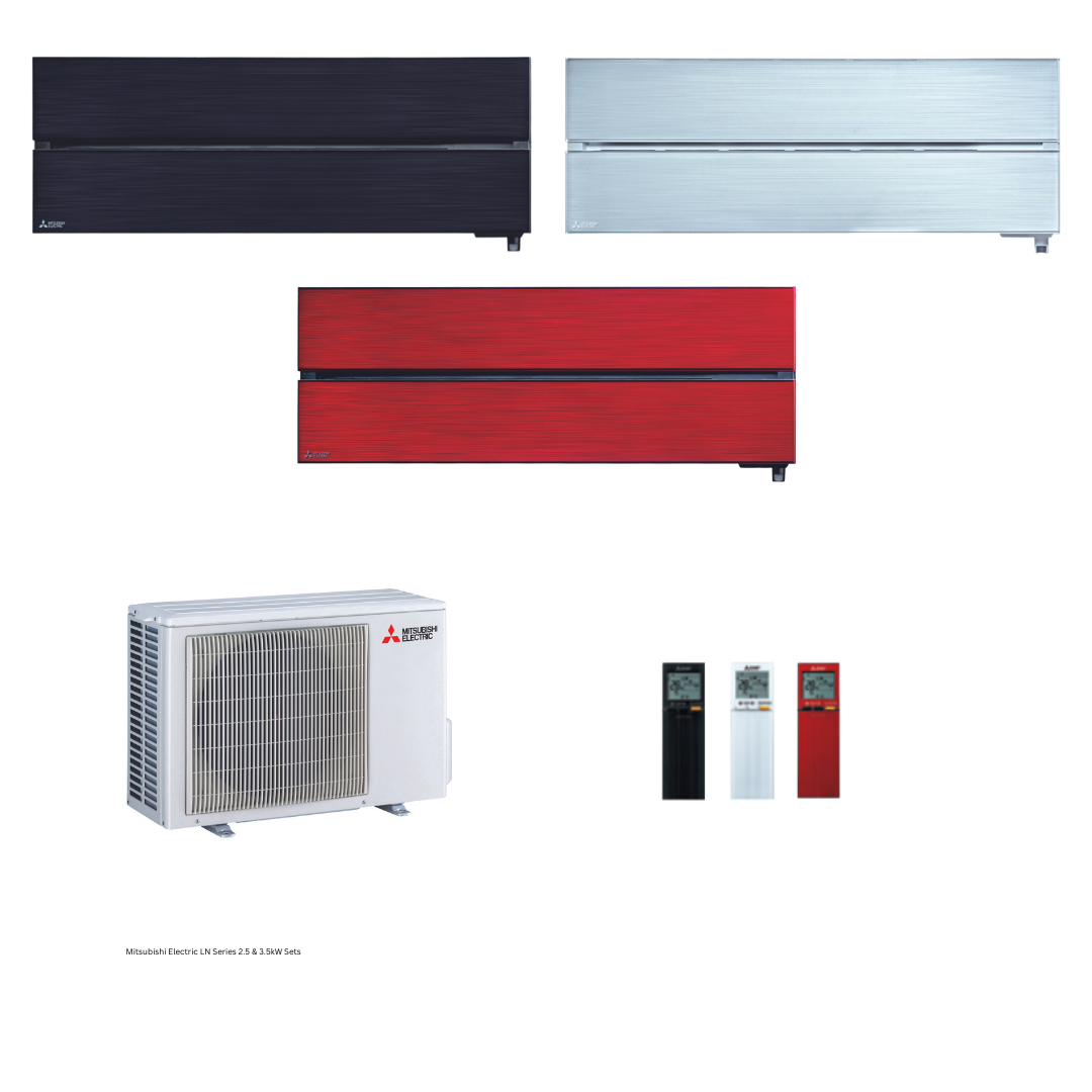 Mitsubishi Electric High Wall Ln Series 3.5 Kw Black - R32- Smart Series Set High Wall LN Series 3.5 kw Black - R32- Hypercore | Heat Pump 1 Buy Mitsubishi Electric High Wall Ln Series 3.5 Kw White - R32- Smart Series Set High Wall LN Series 3.5 Kw White - R32- Hypercore Front View