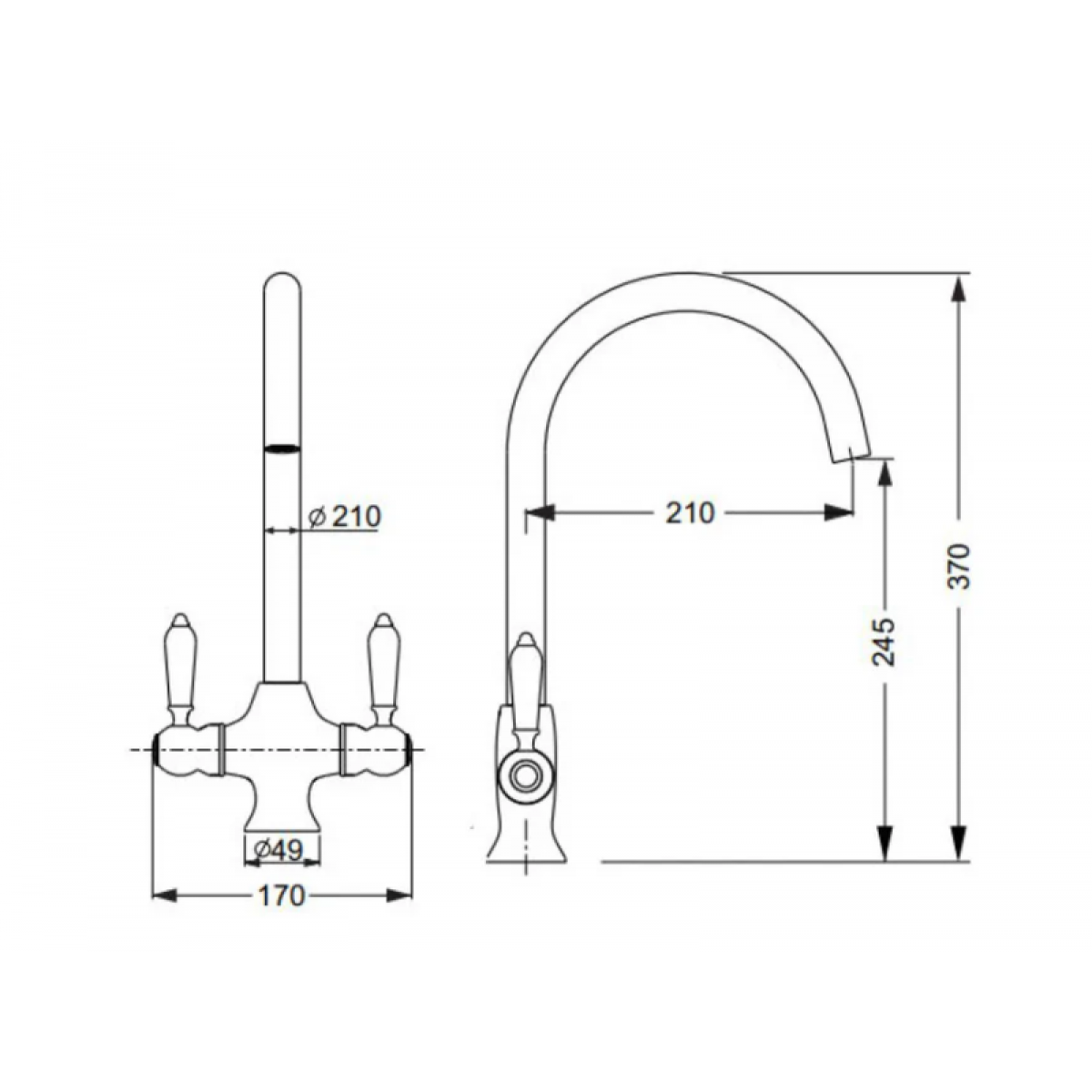 Kitchen Sink Mixer - Deja Vu Brush Ross Gold - DJ SM CH - Aquatica Tapware - 2 - NZ DEPOT Bathroom Buy Kitchen Sink Mixer - Deja Vu Brush Ross Gold Online - Aquatica Tapware - - 2 - NZ Depot Delivery