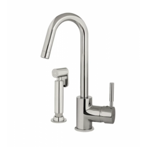 Buy Kitchen Sink  Mixer - Zento Sink Mixer with Separate Hob-Mounted Pullout Spray Chrome Online - Aquatica Tapware -  - 1 - NZ Depot Delivery