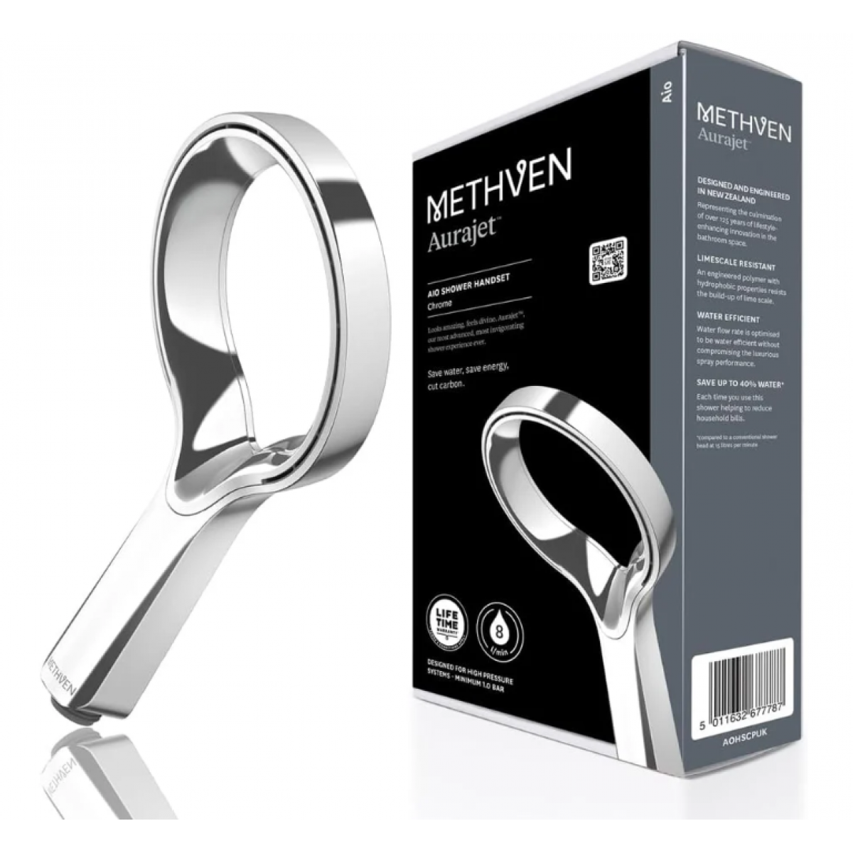 Shower Head Methven Aio Aurajet Shower Head Handset Chrome Limescale - AOHSCP - Methven Shower Slide & Mixer Range - 3 - NZ DEPOT Bathroom Buy Shower Head Methven Aio Aurajet Shower Head Handset Chrome Limescale Online - Methven Shower Slide & Mixer Range - - 3 - NZ Depot Delivery