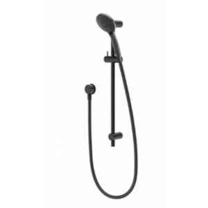 Buy Shower Slide Round - METHVEN WAIPORI SATINJET SHOWER SLIDE BLACK Online - Methven Shower Slide & Mixer Range -  - 1 - NZ Depot Delivery