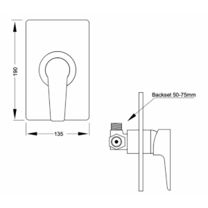 Buy Shower mixer - Goccia Black All Pressure Online - Aquatica Tapware -  - 2 - NZ Depot Delivery