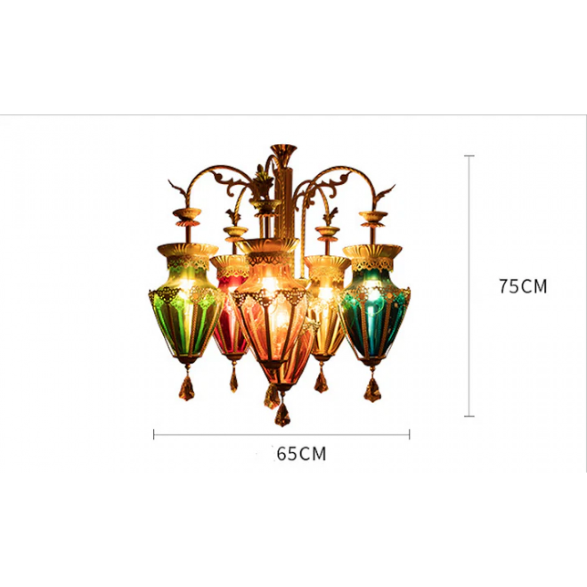 Turkish/moroccan Style Pendant Lamp Brass and Glass - TS65 - Decorative - 2 - NZ DEPOT Bathroom Buy Turkish/moroccan Style Pendant Lamp Brass and Glass Online - Decorative - - 2 - NZ Depot Delivery