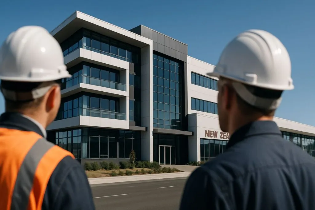 NZ Depot's expert HVAC contractors providing a commercial HVAC quote NZ for a modern office building.