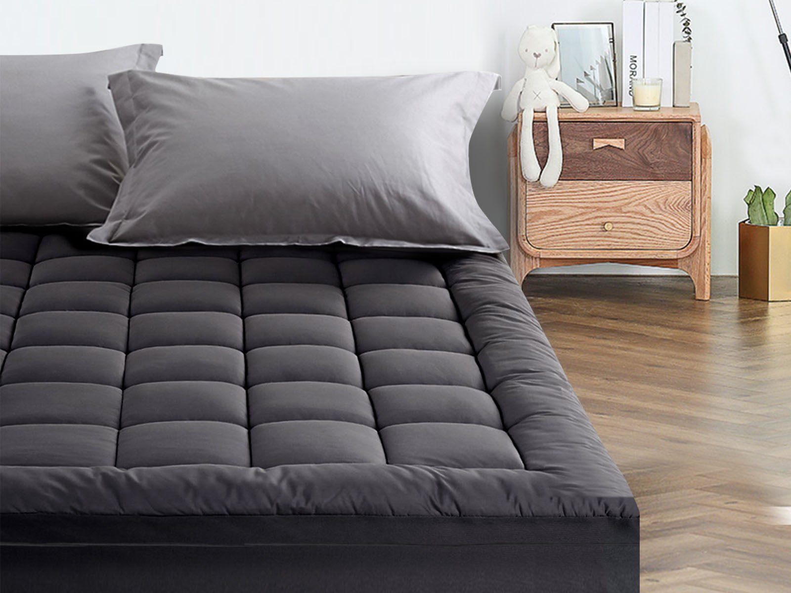 Bamboo Charcoal Mattress Topper - King Single - Bedding - PR8431 - 10 - NZ DEPOT Trade Supply Buy Bamboo Charcoal Mattress Topper - King Single Online - Bedding - 10 - NZ Depot Delivery