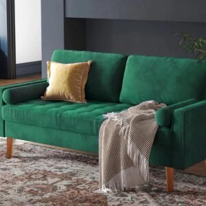 Buy Gyllene 2-Seater Velvet Sofa - Green Online - Living Room - 2 - NZ Depot Delivery