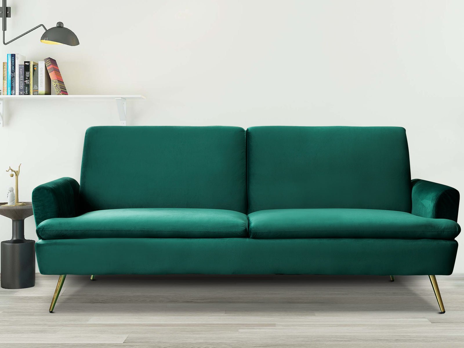 Gyllene Velvet Sofa Bed - Dark Green - Living Room - PR8687 - 7 - NZ DEPOT Trade Supply Buy Gyllene Velvet Sofa Bed - Dark Green Online - Living Room - 7 - NZ Depot Delivery