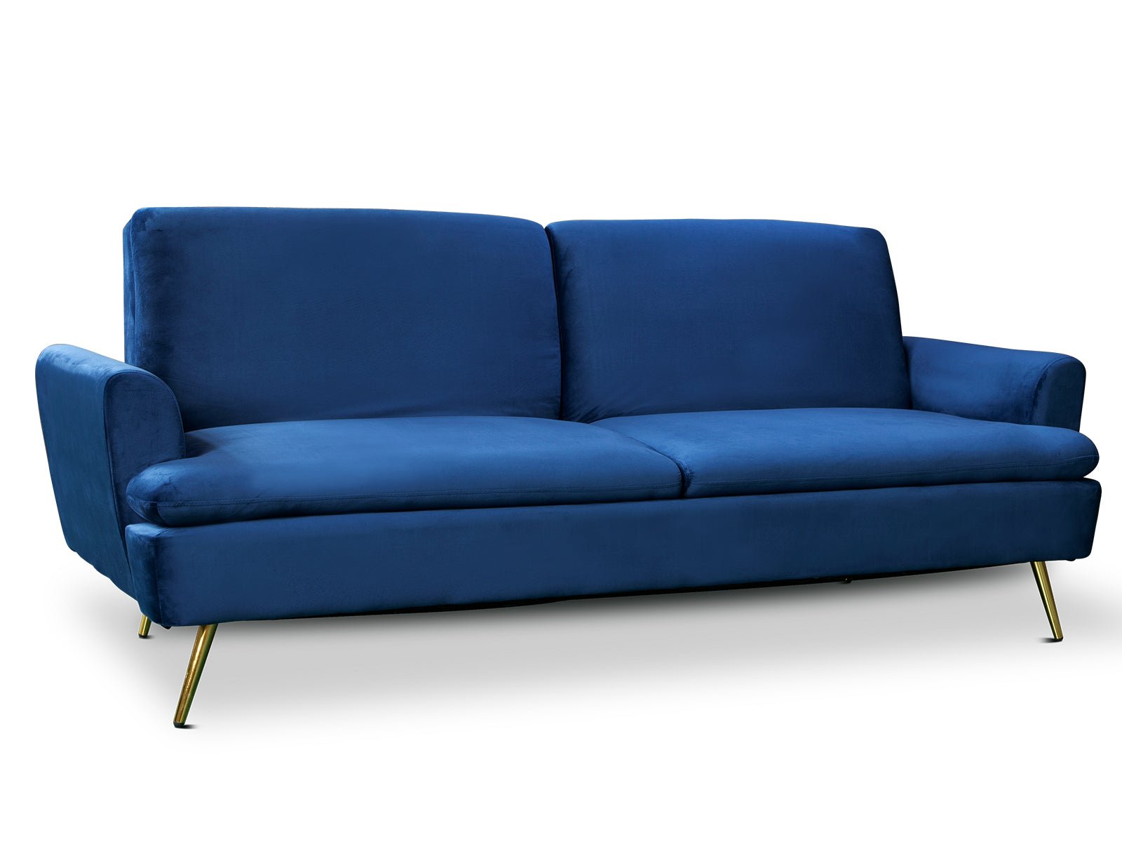 Gyllene Velvet Sofa Bed - Navy - Living Room - PR8688 - 3 - NZ DEPOT Trade Supply Buy Gyllene Velvet Sofa Bed - Navy Online - Living Room - 3 - NZ Depot Delivery