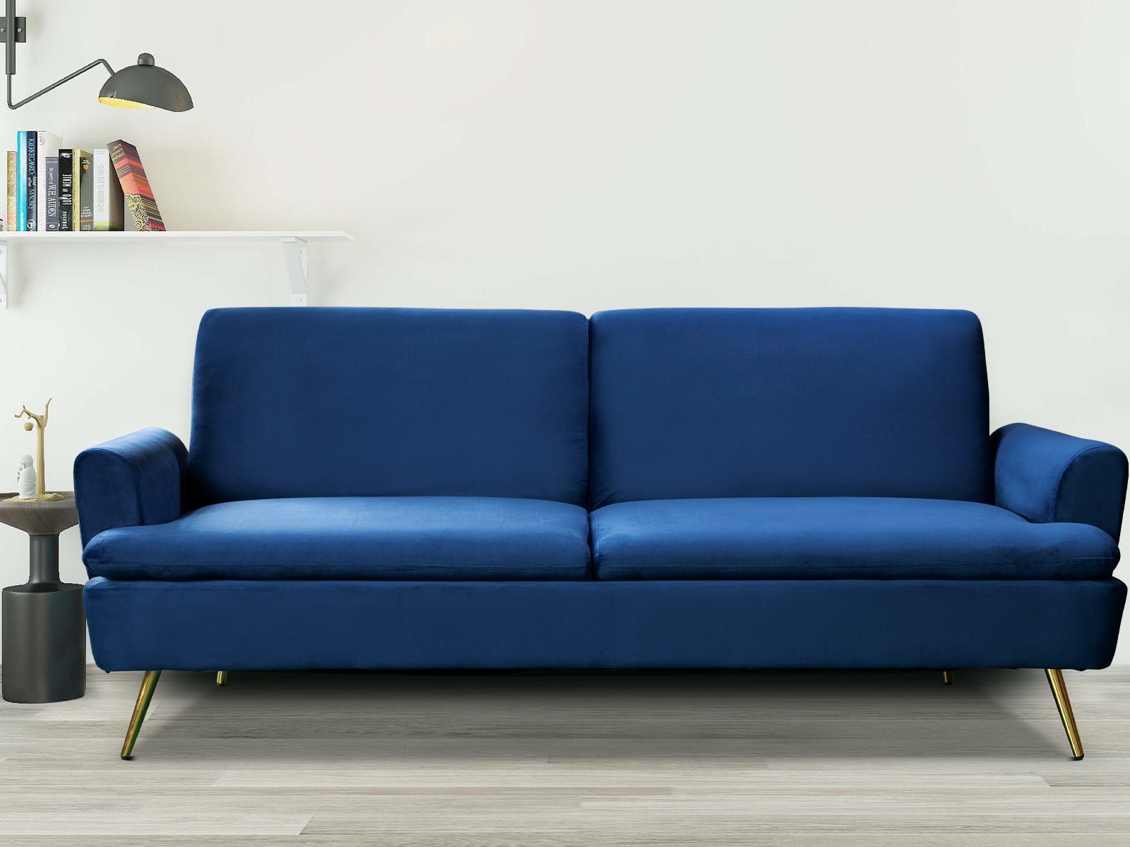 Gyllene Velvet Sofa Bed - Navy - Living Room - PR8688 - 7 - NZ DEPOT Trade Supply Buy Gyllene Velvet Sofa Bed - Navy Online - Living Room - 7 - NZ Depot Delivery