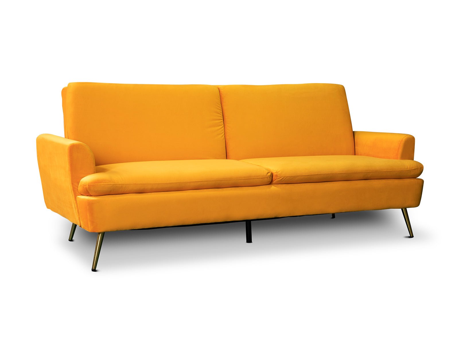 Gyllene Velvet Sofa Bed - Yellow - Living Room - PR8686 - 3 - NZ DEPOT Trade Supply Buy Gyllene Velvet Sofa Bed - Yellow Online - Living Room - 3 - NZ Depot Delivery
