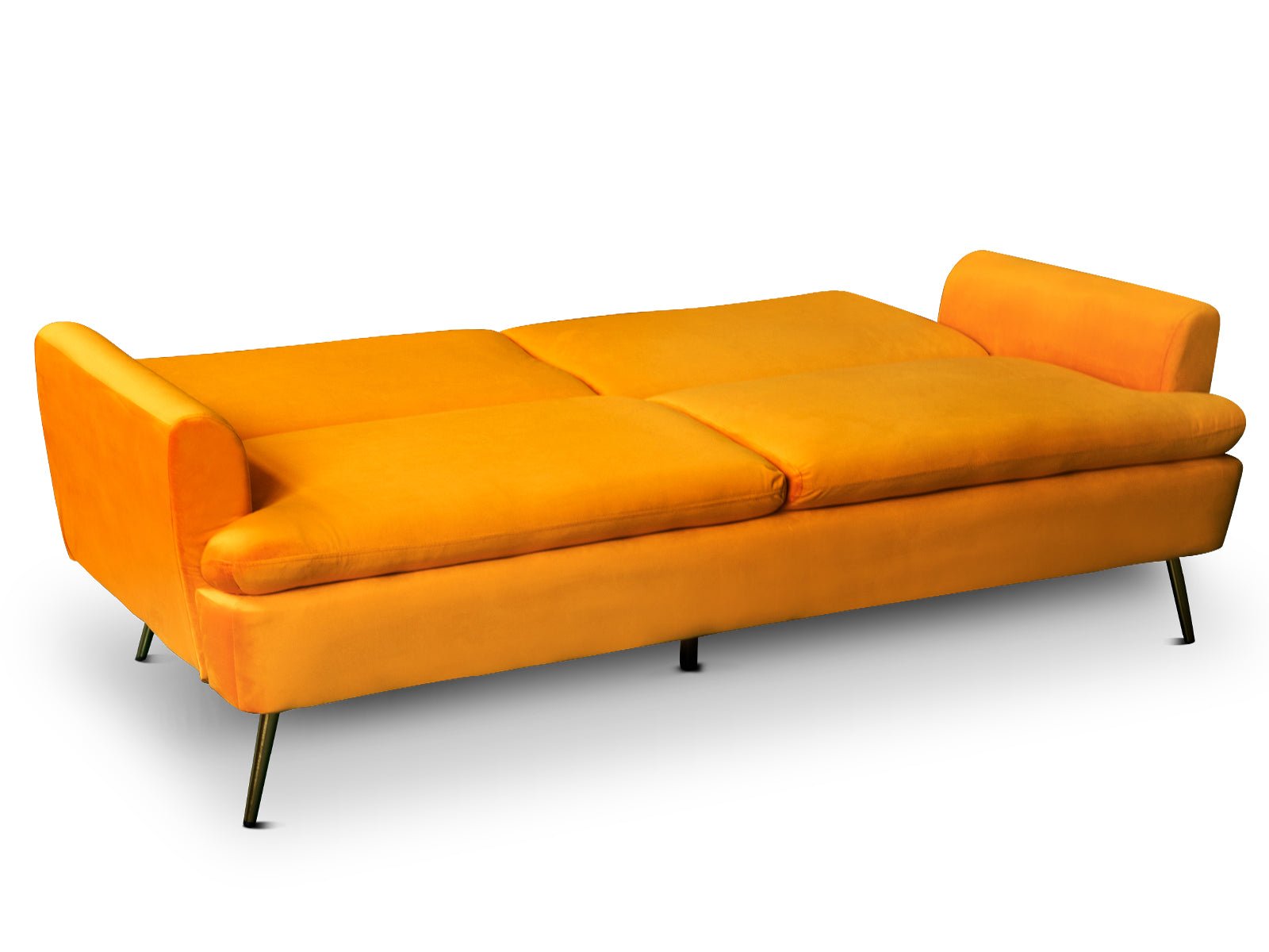 Gyllene Velvet Sofa Bed - Yellow - Living Room - PR8686 - 4 - NZ DEPOT Trade Supply Buy Gyllene Velvet Sofa Bed - Yellow Online - Living Room - 4 - NZ Depot Delivery