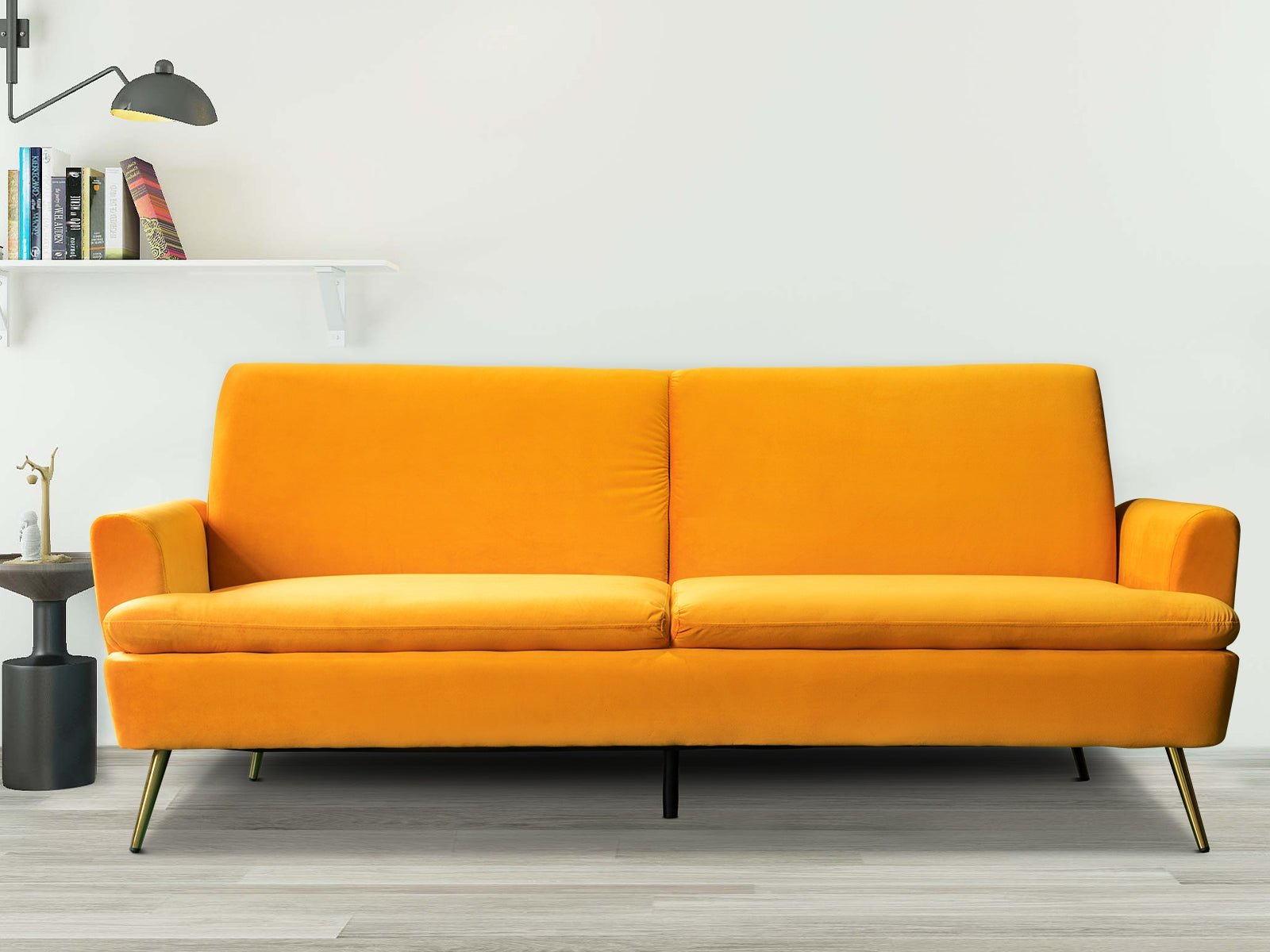 Gyllene Velvet Sofa Bed - Yellow - Living Room - PR8686 - 7 - NZ DEPOT Trade Supply Buy Gyllene Velvet Sofa Bed - Yellow Online - Living Room - 7 - NZ Depot Delivery
