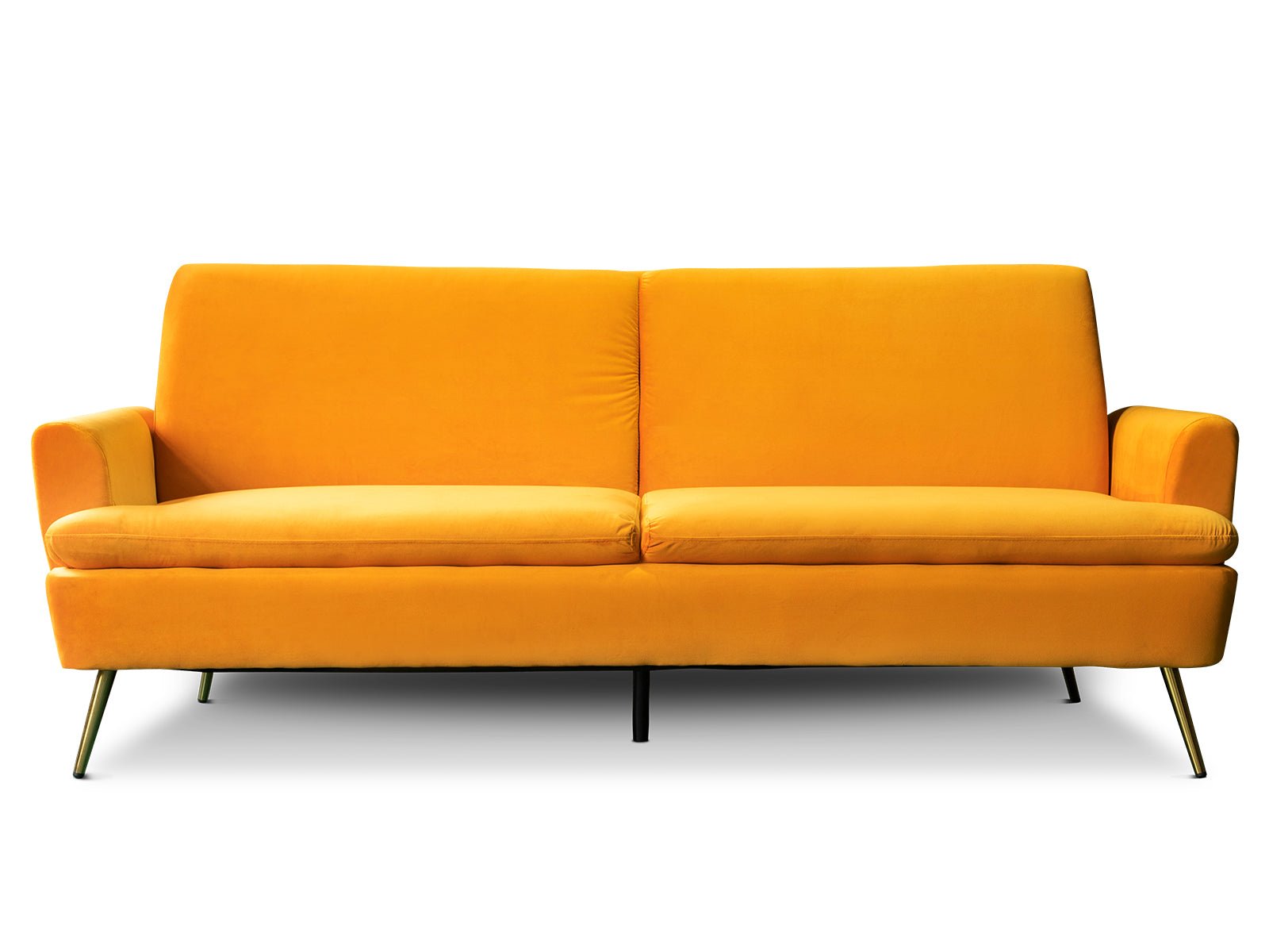 Gyllene Velvet Sofa Bed - Yellow 1 Buy Gyllene Velvet Sofa Bed - Yellow Online - Living Room - 1 - NZ Depot Delivery