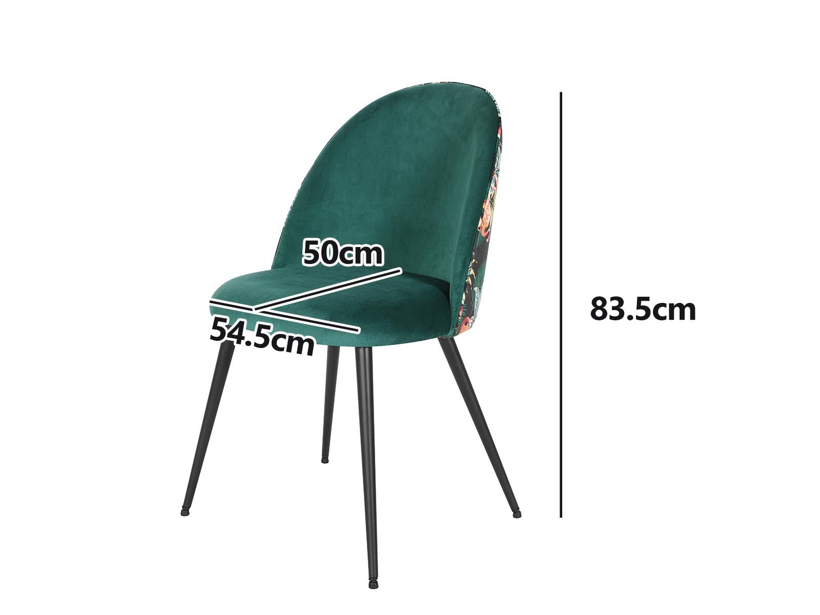 Lavina Velvet Dining Chair Green - Set of 4 - Dining - PR8625 - 3 - NZ DEPOT Trade Supply Buy Lavina Velvet Dining Chair Green - Set of 4 Online - Dining - 3 - NZ Depot Delivery