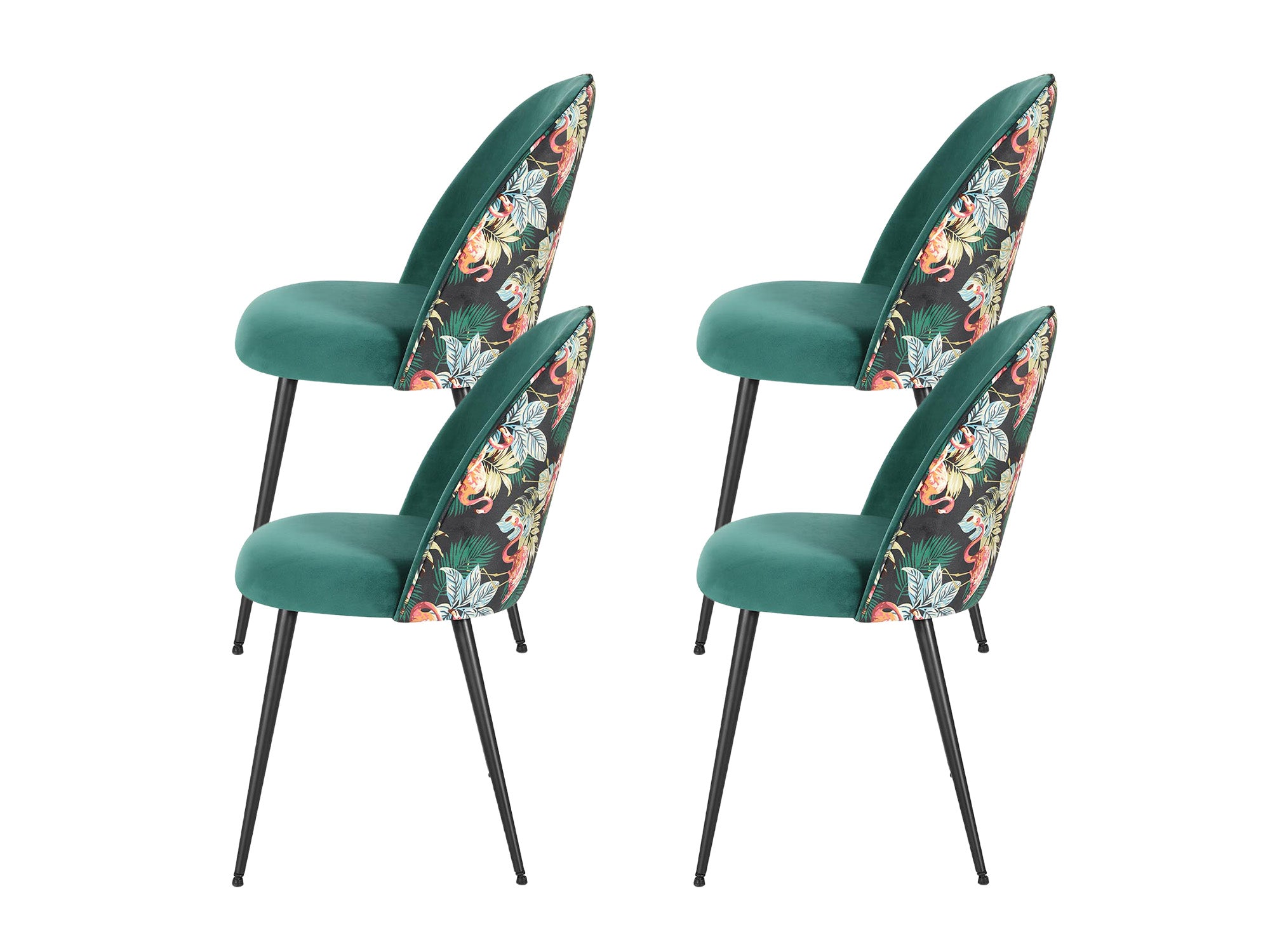Lavina Velvet Dining Chair Green - Set of 4 1 Buy Lavina Velvet Dining Chair Green - Set of 4 Online - Dining - 1 - NZ Depot Delivery
