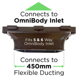 Buy 450mm Inlet Spigot to fit 5 and 6 Way OmniBody OMNIL450L Online - Dampers - Plastic & Metal - 1 - NZ Depot Trade